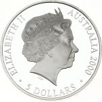 Australia 5 Dollars 2000 Summer Olympics Sydney Platypus & Water Lily