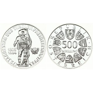 Austria 500 Schilling 1984 175th Anniversary of Tirolean Revolution