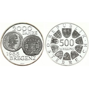 Austria 500 Schilling 1985 Bregenz 2000 Years