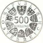 Austria 500 Schilling 1986 First Taler Minted in Hall 500 Years