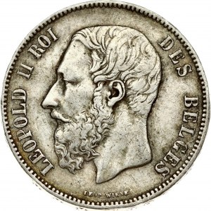 Belgium 5 Francs 1873