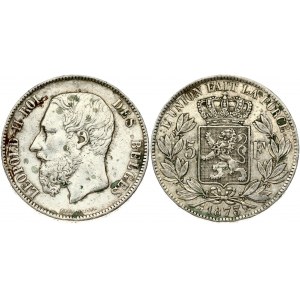 Belgium 5 Francs 1873