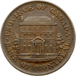Canada Montreal Bank Token 1/2 Penny 1842