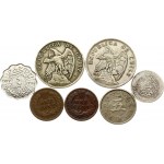 Chile 1 Peso 1915 & 1924 and other World Coins Lot of 7 Coins