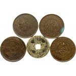 China Kiangsi Province 10 Cents 49 (1912) and Various Lot of 5 Coins
