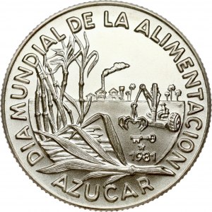 Cuba 5 Pesos 1981 FAO Sugar Cane
