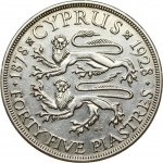 Cyprus 45 Piastres 1928 50 Years of Cyprus under British Rule