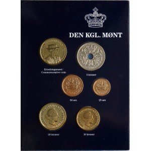 Denmark 25 Ore - 20 Kronen (1990-1997) Coin SET Lot of 5 SET