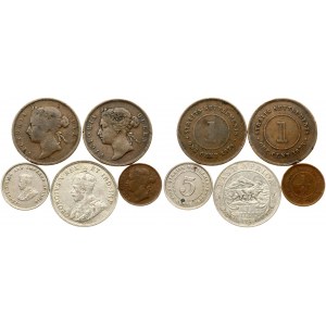 East Africa 1 Shilling 1924 and other World Coins Lot of 5 Coins