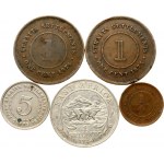 East Africa 1 Shilling 1924 and other World Coins Lot of 5 Coins