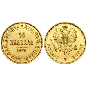 Finland 10 Markkaa 1878 S (R) - AU