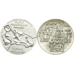 Finland 10 Markkaa 1977 Independence & 100 Markkaa 1989 Pictorial Arts of Finland Lot of 2 Coins