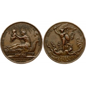 France Medal 1820 Carolina of Bourbon - VF