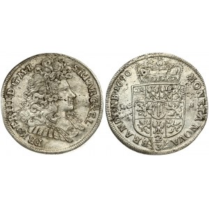 Germany Brandenburg-Prussia 2/3 Taler 1690 LCS - XF