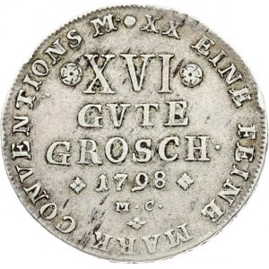 Germany Brunswick-Wolfenbuttel 16 Gute Groschen 1798 MC