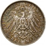 Germany Bavaria 3-Mark 1910 - VF
