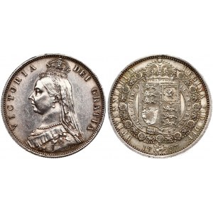 Great Britain 1/2 Crown 1887 - AU