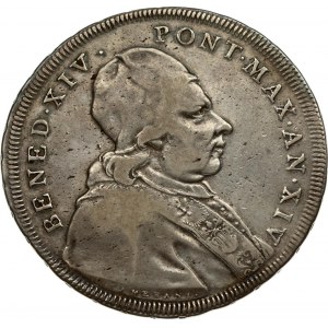 Italy PAPAL STATES 1 Scudo 1753