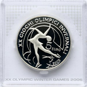 Italy 5 Euro 2005 2006 XX Winter Olympics - Turin