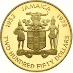 Jamaica 250 Dollars 1978 25th Anniversary of Coronation - PROOF