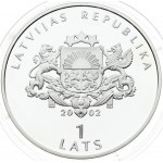 Latvia 1 Lats 2002 Athens Olimpics - PROOF