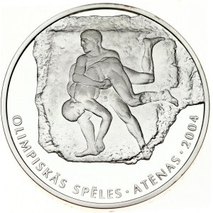 Latvia 1 Lats 2002 Athens Olimpics - PROOF