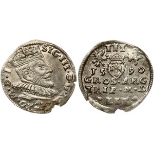 Lithuania Trojak 1590 Chalecki (R1) - XF+