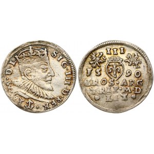 Lithuania Trojak 1590 Chalecki D.REX (R2) - XF