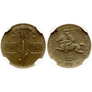 Lithuania 1 Centas 1925 NGC MS 62