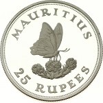 Mauritius 25 Rupees 1975 Conservation (Blue swallowtail)