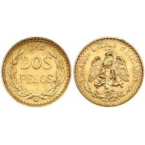 Mexico 2 Pesos 1945 Mo