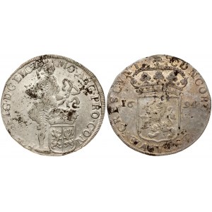 Netherlands GELDERLAND 1 Silver Ducat 1694