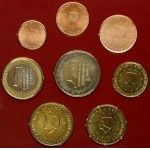 Netherlands 1 Euro Cent - 2 Euro (1999-2001) SET 10 year Maastricht Contract Lot of 8 Coins