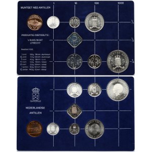 Netherlands Antilles 1 Cent - 2½ Gulden 1985 SET Lot of 7 Coins