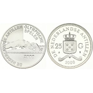 Netherlands Antilles 25 Gulden 2000 Summer Olympics