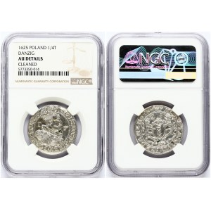 Poland Gdansk Ort 1625 NGC AU DETAILS