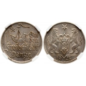 Poland Danzig 1 Gulden 1923 NGC MS 62