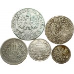 Poland 5 Zlotych 1932 Polonia and other World Coins Lot of 5 Coins
