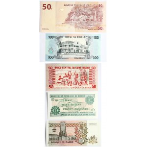Congo 50 Francs 2007 and other Africa Banknotes Lot of 5 Banknotes