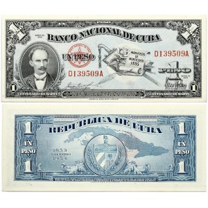 Cuba 1 Peso 1953 Jose Marti Centennial Birth Banknote