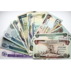 Iraq 1/4 - 250 Dinars (1971-2002) Banknotes Lot of 14 Banknotes