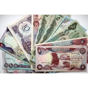 Iraq 5 - 25 Dinars (1973-1986) Banknotes Lot of 11 Banknotes