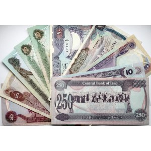 Iraq 5 - 25 Dinars (1973-1986) Banknotes Lot of 11 Banknotes