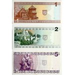 Lithuania 1 - 5 Litai (1993-1994) Banknotes Lot of 3 Banknotes