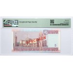 Lithuania 20 Litų 2007 Maironis Banknote PAVYZDYS- SPECIMEN PMG 66 EPQ