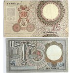 Netherlands 10 & 25 Gulden (1953-1955) Banknotes Lot of 2 Banknotes