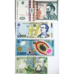 Romania 1 - 500 Lei (1992-2005) Banknotes Lot of 4 Banknotes