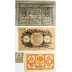 Russia 10 Kopeck - 5 Roubles 1918 Banknotes Lot of 4 Banknotes