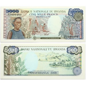 Rwanda 5000 Francs 1988 Banknote