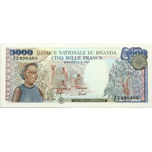 Rwanda 5000 Francs 1988 Banknote